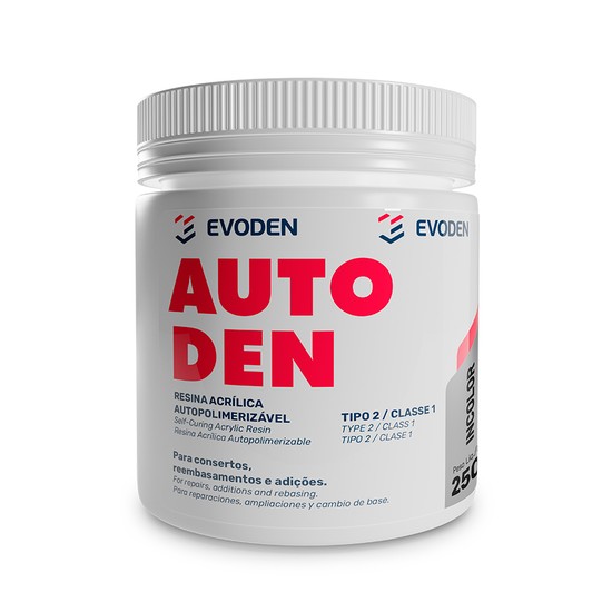 Resina Acrílica Autopolimerizável Autoden — Pó