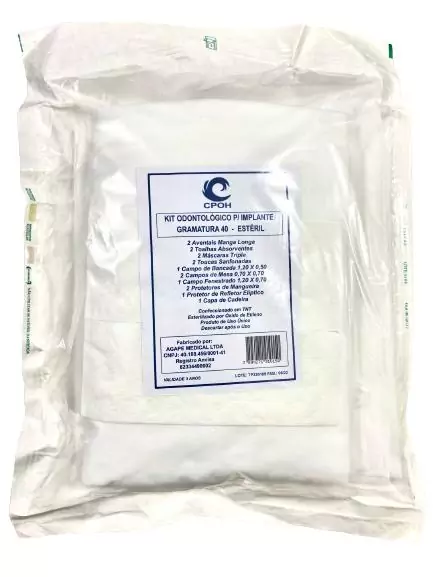 Kit Odontológico p/ Implante CPOH — Gramatura 40