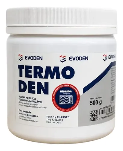 Resina Acrílica Termopolimerizável Termoden — Pó